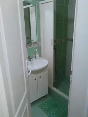 a bathroom with a sink and a shower at Apartment Vojinovic in Arandjelovac