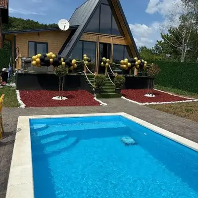 A-Frame Wellness Villa with Private Pool
