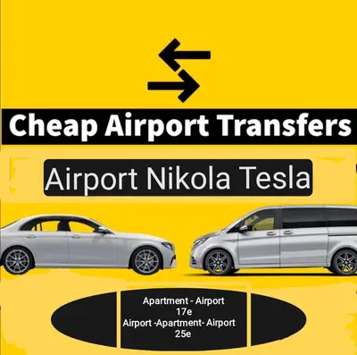 two cars are parked next to each other at Airport Apartment AIR 2 in Surčin