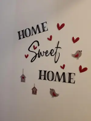 a group of hearts and words home sweet home at Linda Apartments- Arena in Novi Beograd