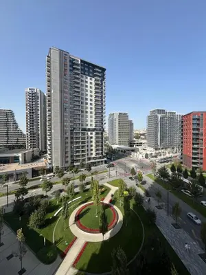 a view of a city with tall buildings and a park at BW Loft Apartments FREE GARAGE Fast Wi-Fi in Belgrade