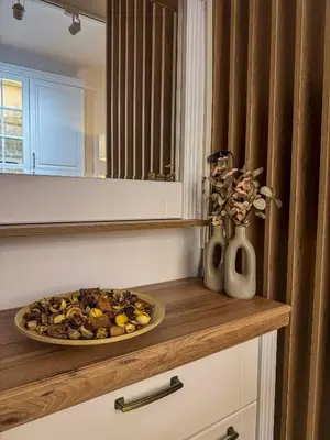 a plate of food on a counter in a kitchen at Maison Dositej No20 in Belgrade