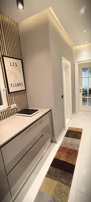 a kitchen with a sink and a counter top at Apartment JADesign Vračar, Belgrade in Belgrade