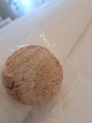 a cookie sitting inside of a plastic bag at Wolf Belgrade in Belgrade