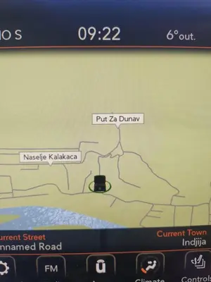 a screen shot of a cell phone with a map at Vila Dinara in Krčedin