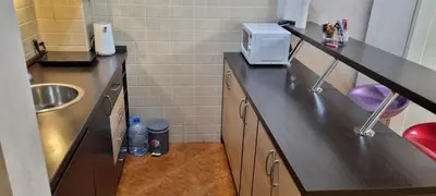 a kitchen with a sink and a counter top at Vena in Belgrade