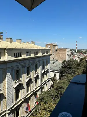 a view from the roof of a building at Kneginje Ljubice apartment in Belgrade