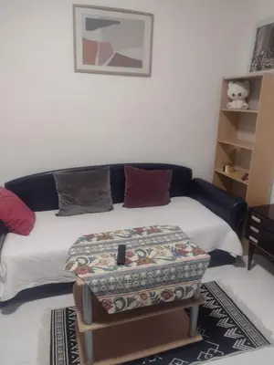 a living room with a couch and a table at Ena's apartman in Belgrade