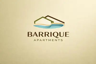 a logo for a supplement company with a wave at Barrique apartments sa zatvorenim bazenom in Smederevo