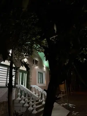 a building with stairs and a tree in front of it at Barrique apartments sa zatvorenim bazenom in Smederevo