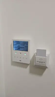 a nintendo wii game system on a wall with a box at Apartman Simić in Smederevo