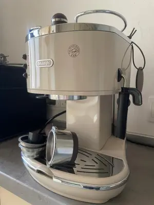 a food processor sitting on top of a counter at Spacious apartment with 2 bedrooms in City Center, near Parliament and St Marks Church in Belgrade