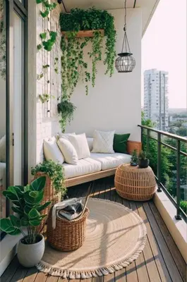 a living room with a couch on a balcony at Capo Zen