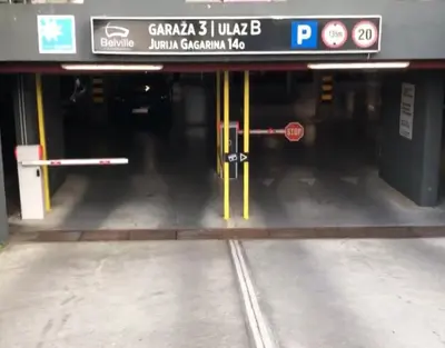 a subway entrance to a subway station at Belville Luxury Apartment in Belgrade