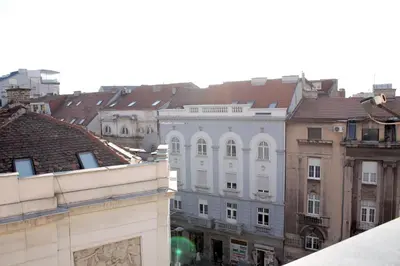 a view from the roof of a building at Rooftop Apartment Belgrade in Belgrade