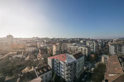 an aerial view of a city with buildings at City Panorama in Belgrade