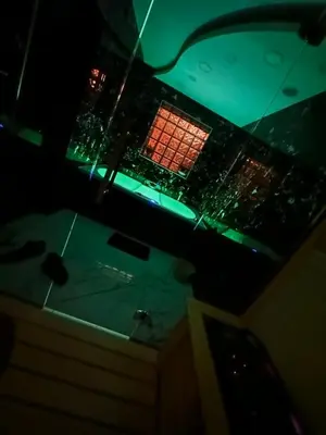 an overhead view of a room with green lights at Vila Argola - Spa Luxury Apartments in Belgrade
