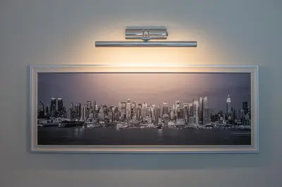 a picture frame with a picture of a city at Diva Lux Apartman in Belgrade