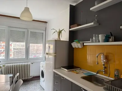 a kitchen with a sink and a dishwasher at Star apartment in Belgrade