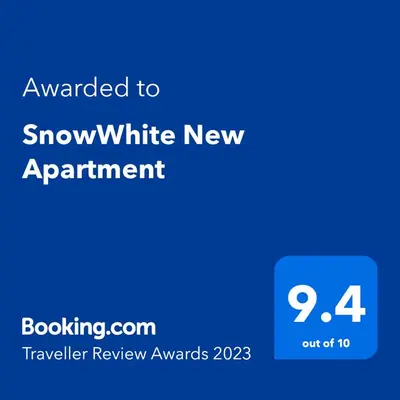 a screenshot of the snow white new appointmentendar review awards at SnowWhite New Apartment in Belgrade