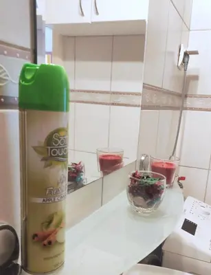 a bottle of coffee sitting on a counter in a kitchen at City Center Lovely Studio Apartment in Belgrade