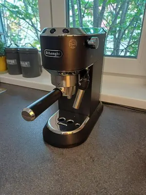 a coffee maker sitting on top of a counter at Victor Residence in Belgrade