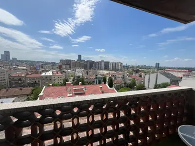 a view of a city from a balcony at Panorama View Belgrade in Belgrade