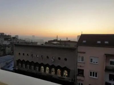 a view of a building in a city at Apartment Marija in Belgrade