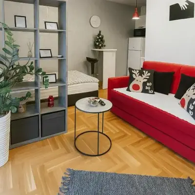 Studio IKA Belgrade Airport Free Parking possible Self Check-In Terrace