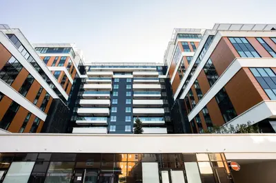 a view of a tall building at Leo Executive Suite, Self Check-In, Free Garage, FAST Wi-Fi, Concierge in Belgrade