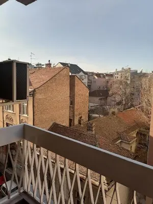 a view of a city from a balcony at Andreja apartman 2 (jednosobni app -50m2) in Belgrade