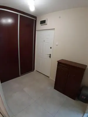 an empty room with a closet and a door at Danube Blue 2 in Belgrade