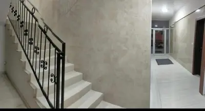 a staircase in a house with a stair railing at Marco’s home in Vračar (historical)