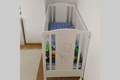 a white bunk bed in a room at Šumski Raj- Forest Paradise in Velika Remeta