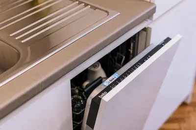 a drawer in a kitchen with the door open at Marshal Doctor in Belgrade