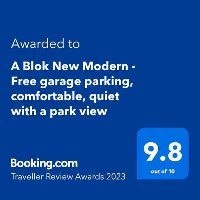 a black new modern free garage parking comfortable quiet with a park view screenshot at A Blok New Modern - Free garage parking, comfortable, quiet with a park view in Belgrade