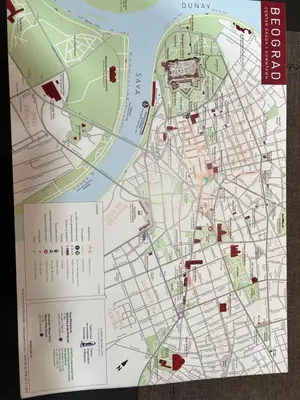 a map of the city of dortmund at Sandra City Center Apartment in Belgrade
