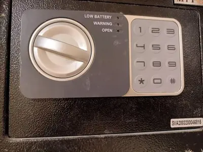 a close up of a toaster oven with a control panel at Apartman Marina in Sajmište