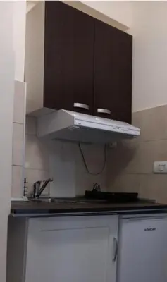 a kitchen with a sink and a stove top oven at Libero 78 in Vračar (historical)