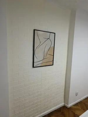 a picture hanging on a wall in a room at Belgrade centrum in Karaburma