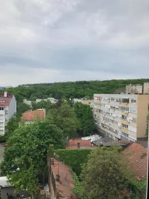 a view of a city with trees and buildings at Forest View in Belgrade