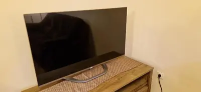 a flat screen tv sitting on a wall at Julija 3 in Pančevo