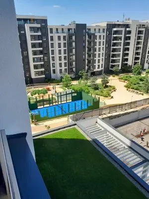 a view from the balcony of a apartment building at Apartman Marija in Voždovac