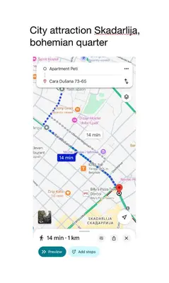 a screenshot of the city attraction sydneyaho downtown quarter at Peti in Belgrade