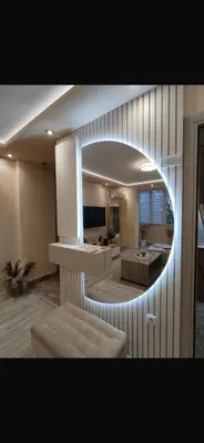 a large room with a kitchen and a living room at Apartman Trg Lux in Arandjelovac