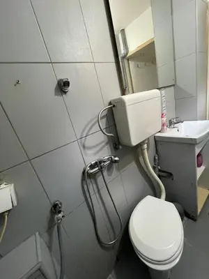 a bathroom with a toilet and a sink at Journey Home in Belgrade