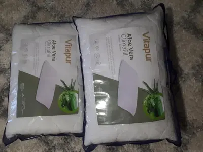two bags of food with green peppers in them at 3-rooms Arena apartment in Belgrade