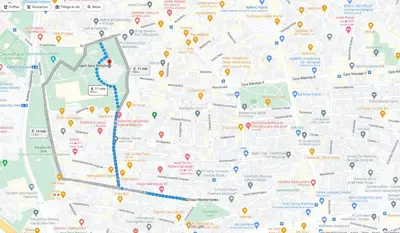 a map of the city of philadelphia at Apartment Sofija Vracar in Belgrade