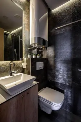 a bathroom with a white sink and a toilet at Star32 in Vračar (historical)