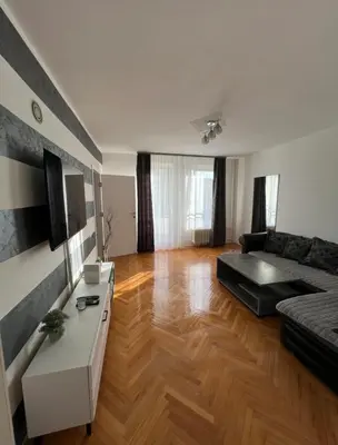 a living room with a couch and a table at Marina2 in Belgrade